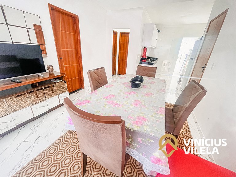 Apartamento com vista para o mar, 2 quartos, sendo 1 suíte,