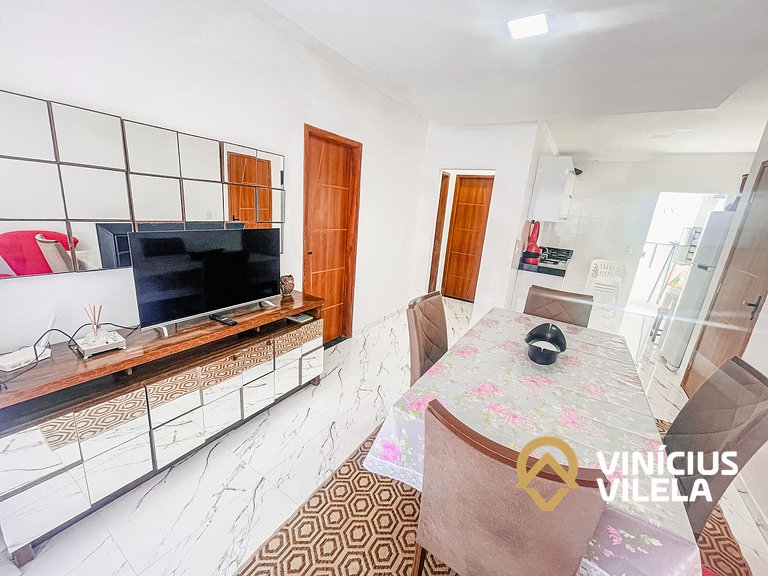 Apê com Vista mar, 2 quartos sendo 1 suíte (ambos com ar con