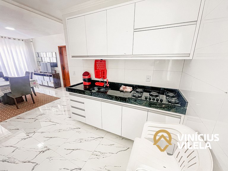 Apartamento com vista para o mar, 2 quartos, sendo 1 suíte,