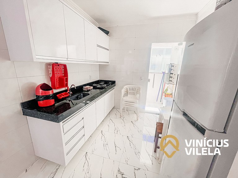 Apartamento com vista para o mar, 2 quartos, sendo 1 suíte,