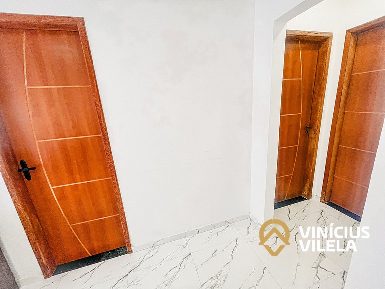 Apê com Vista mar, 2 quartos sendo 1 suíte (ambos com ar con