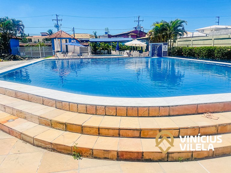 Apê 2Q cond. com piscina prox ao Axé Moi
