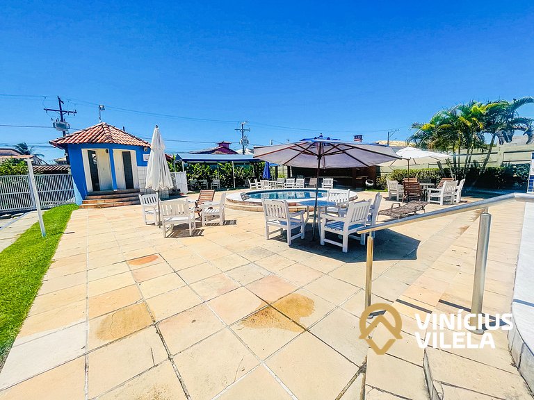 Apê 2Q cond. com piscina prox ao Axé Moi