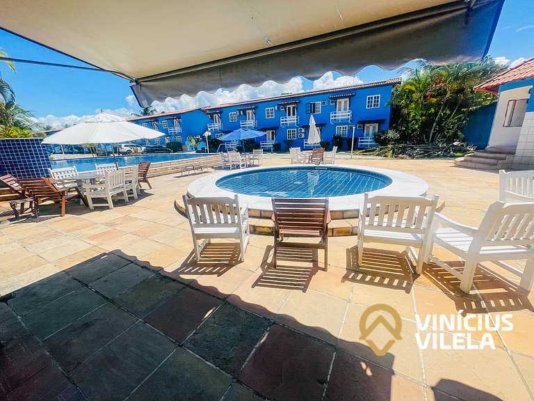 Apê 2Q cond. com piscina prox ao Axé Moi