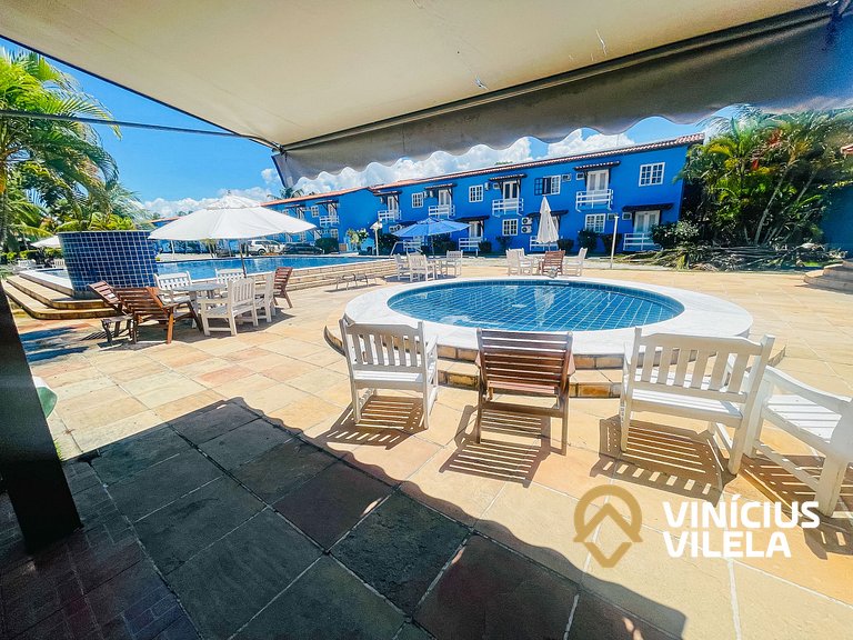 Apê 2Q cond. com piscina prox ao Axé Moi