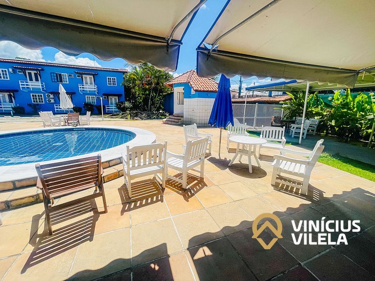 Apê 2Q cond. com piscina prox ao Axé Moi