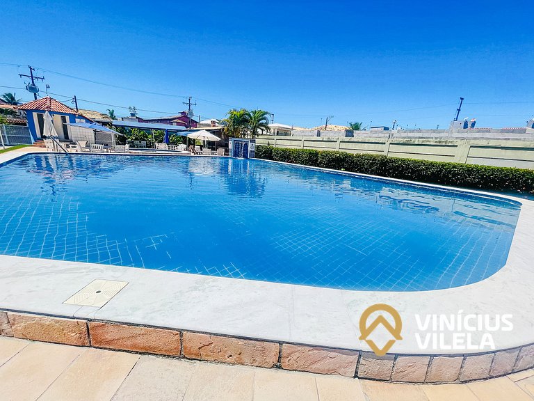 Apê 2Q cond. com piscina prox ao Axé Moi