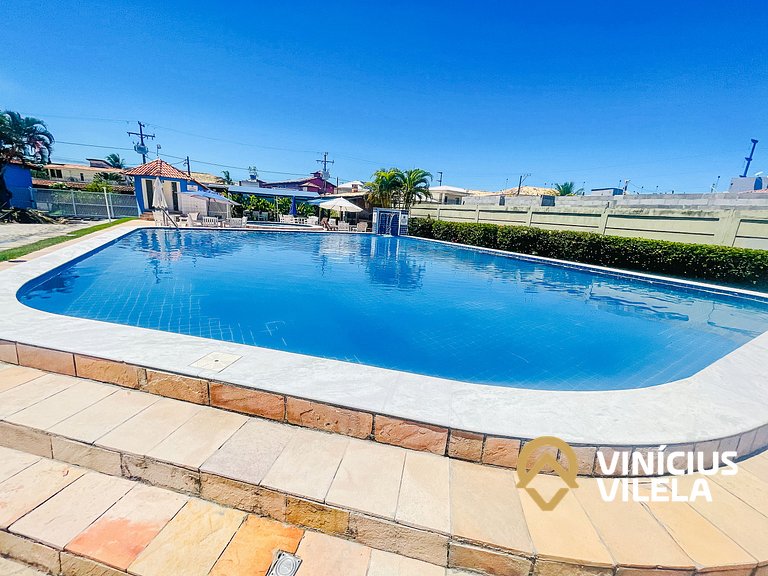 Apê 2Q cond. com piscina prox ao Axé Moi