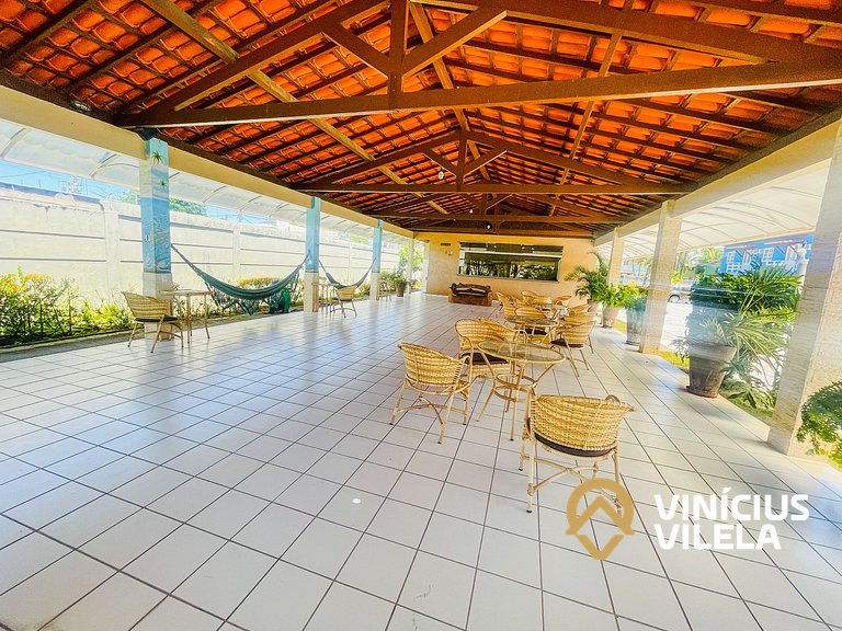 Apê 2Q cond. com piscina prox ao Axé Moi