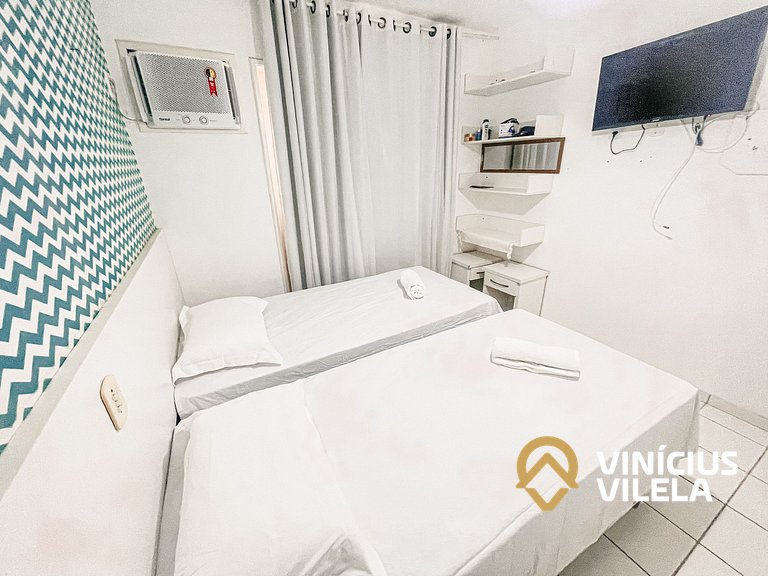 Apê 2Q cond. com piscina prox ao Axé Moi