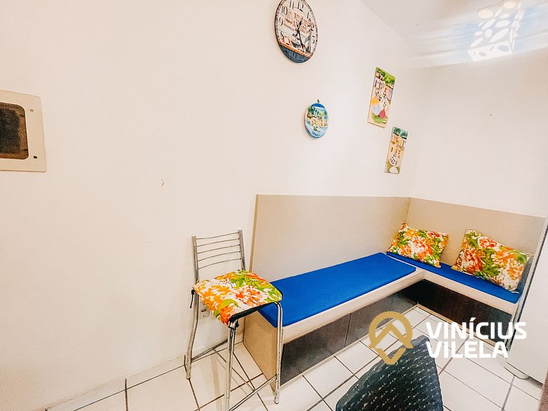 Apê 2Q cond. com piscina prox ao Axé Moi