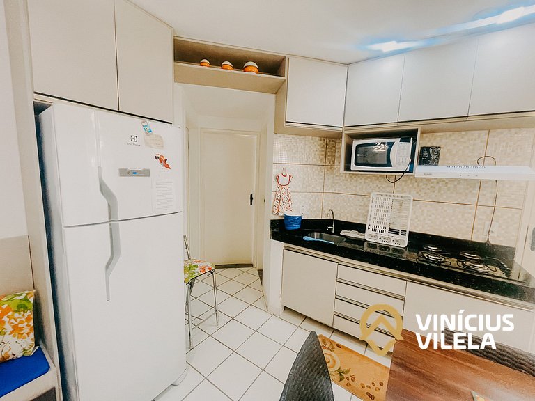 Apê 2Q cond. com piscina prox ao Axé Moi