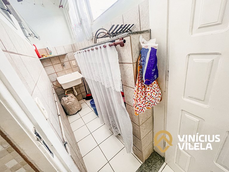 Apê 2Q cond. com piscina prox ao Axé Moi