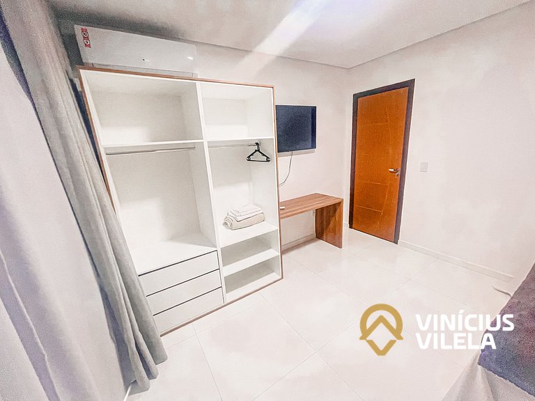 Com 3 suítes, sala climatizada e com cervejeira, acomoda até