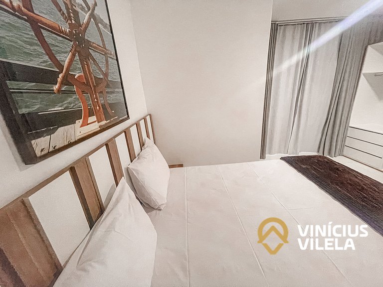 Com 3 suítes, sala climatizada e com cervejeira, acomoda até