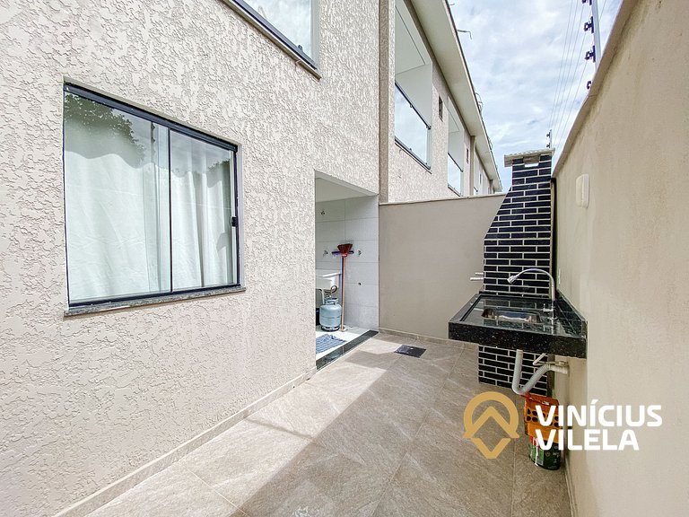 Casa 3Q toda clmatizada, Praia de Taperapuã