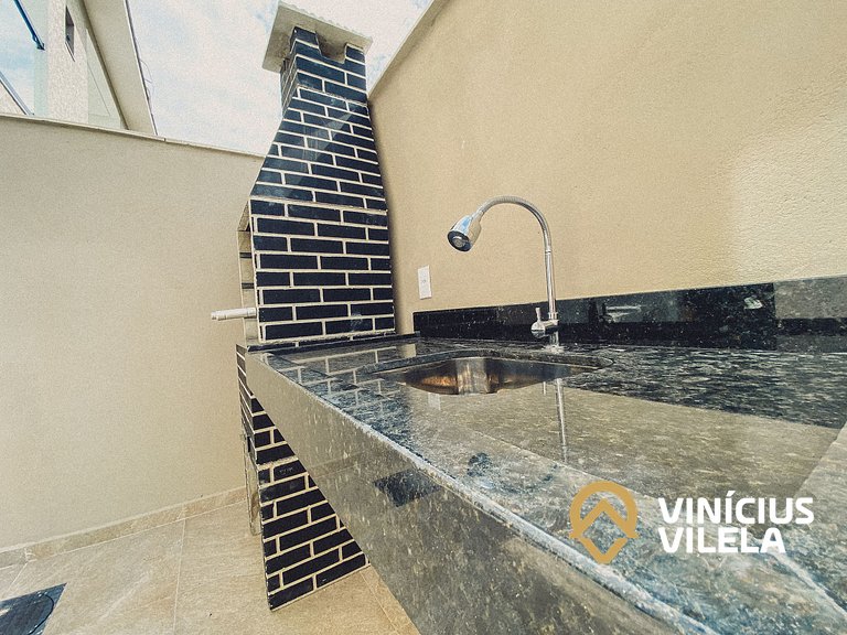 Casa 3Q toda clmatizada, Praia de Taperapuã