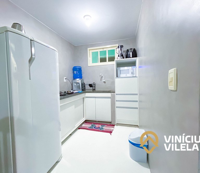Apê Térreo 2/4 (ambos com ar condicionado), acomodam até 6 h