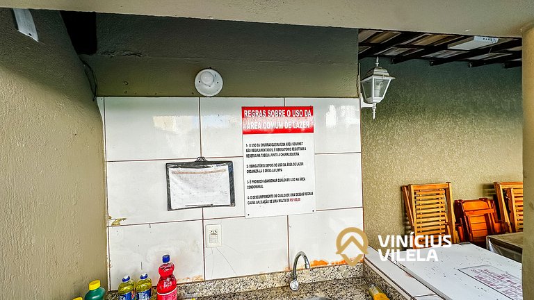 Apto Térreo 2 quartos sendo 1 suite (ambos com ar), no Resid