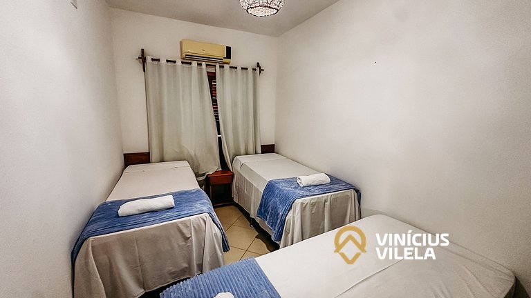 Apto Térreo 2 quartos sendo 1 suite (ambos com ar)