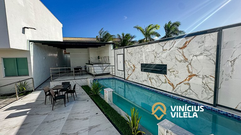 Casa com 4 quartos, piscina e área gourmet