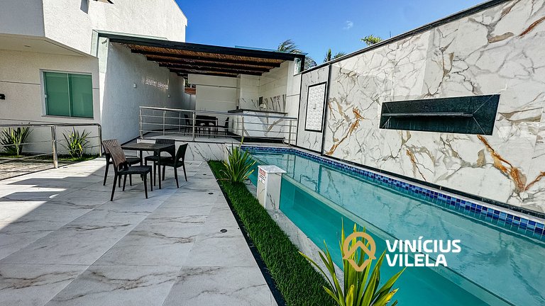 Casa com 4 quartos, piscina e área gourmet