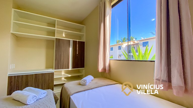 Apartamento térreo com 2 quartos