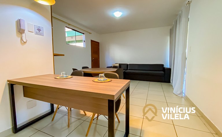Apartamento térreo com 2 quartos