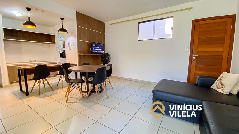 Apartamento térreo com 2 quartos