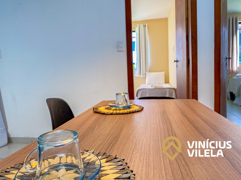 Apartamento térreo com 2 quartos