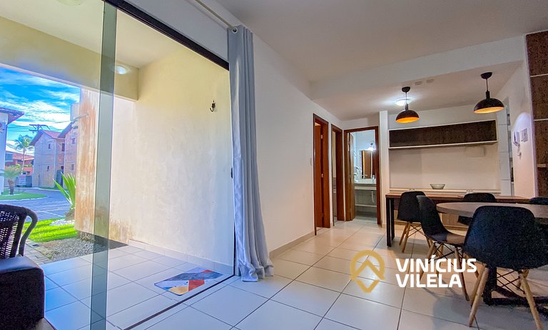 Apartamento térreo com 2 quartos