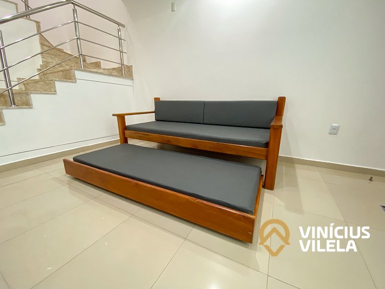 Casa individual 2 súites na Praia de Taperapuã