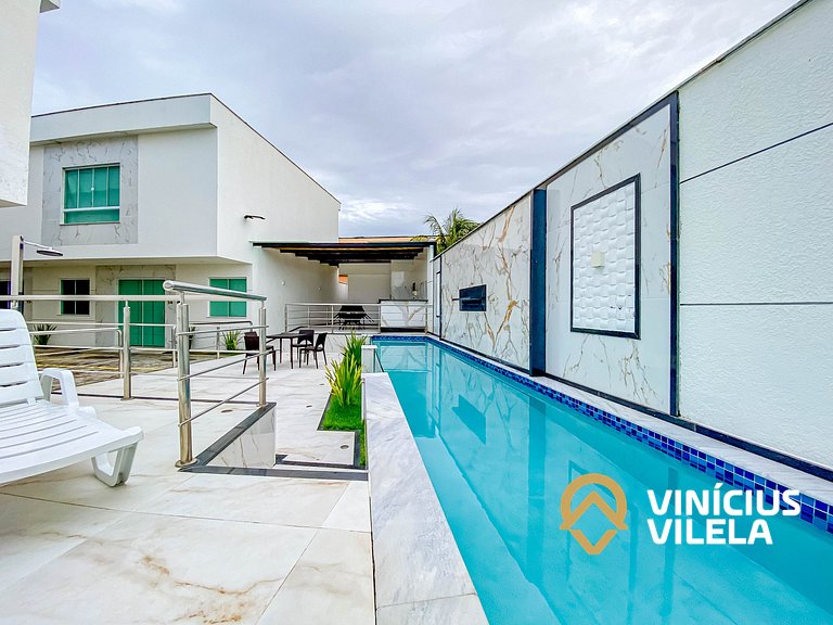 Casa com 4 quartos, piscina e área gourmet