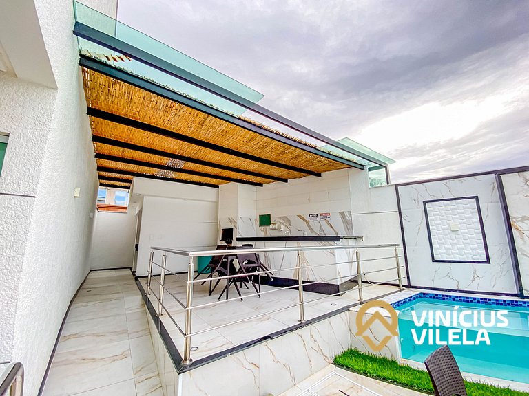 Casa com 4 quartos, piscina e área gourmet