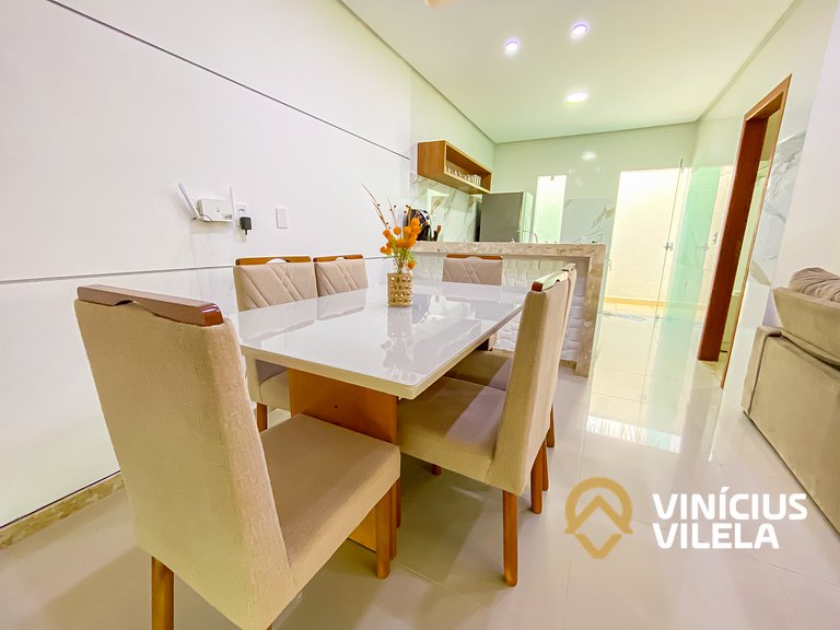 Casa com 4 quartos, piscina e área gourmet