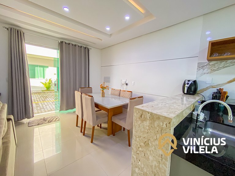 Casa com 4 quartos, piscina e área gourmet