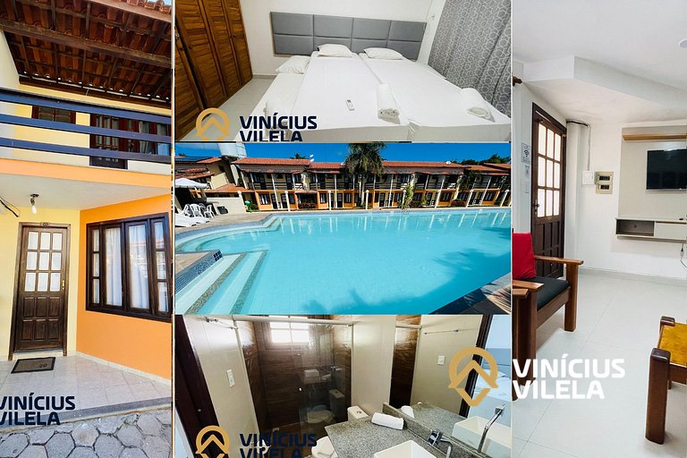 Casa com 2 suítes (ambas com ar split) e internet privativa