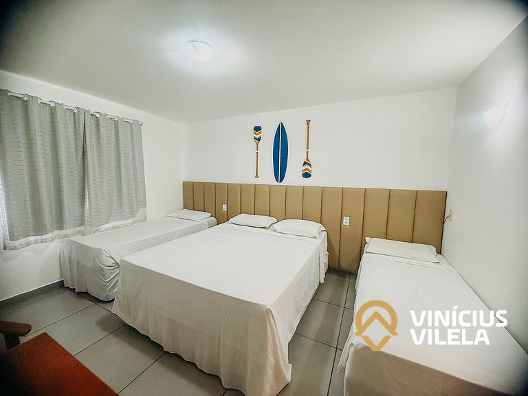 Hotel a 200m da Praia de Taperapuã