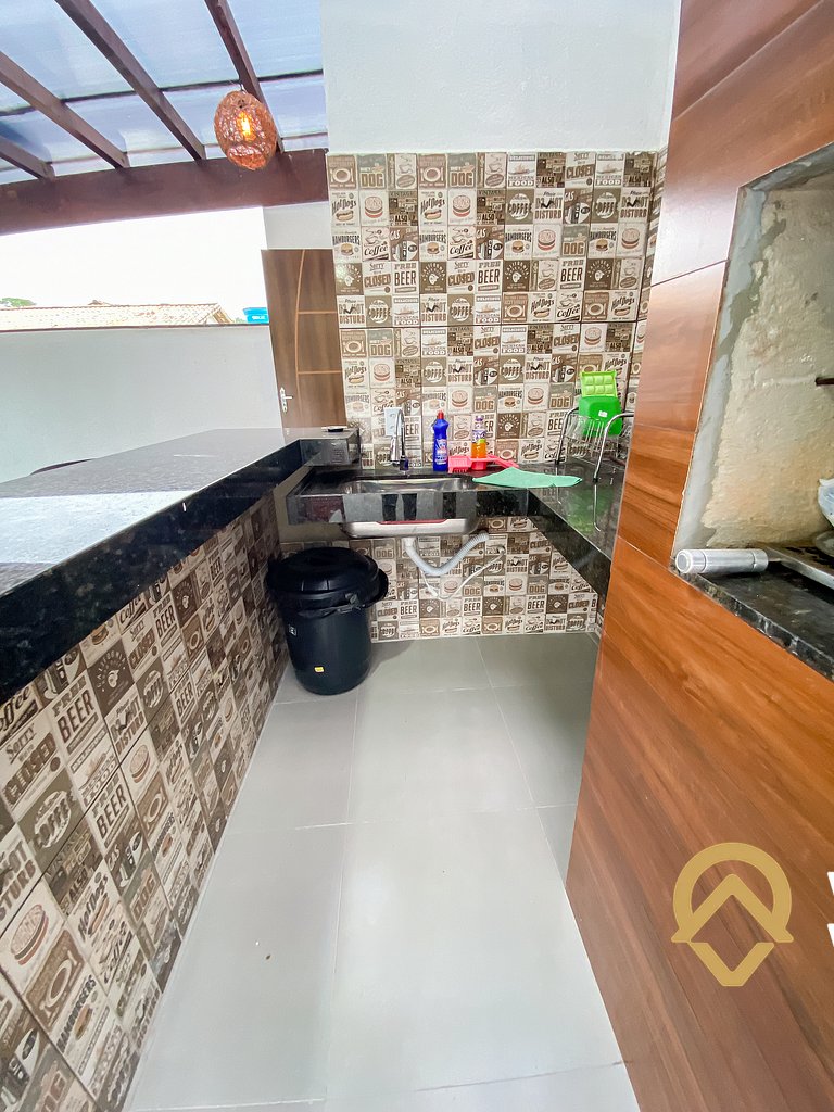 Aptos com 1 quarto, próximo a praia de Taperpuã, com 'àrea d