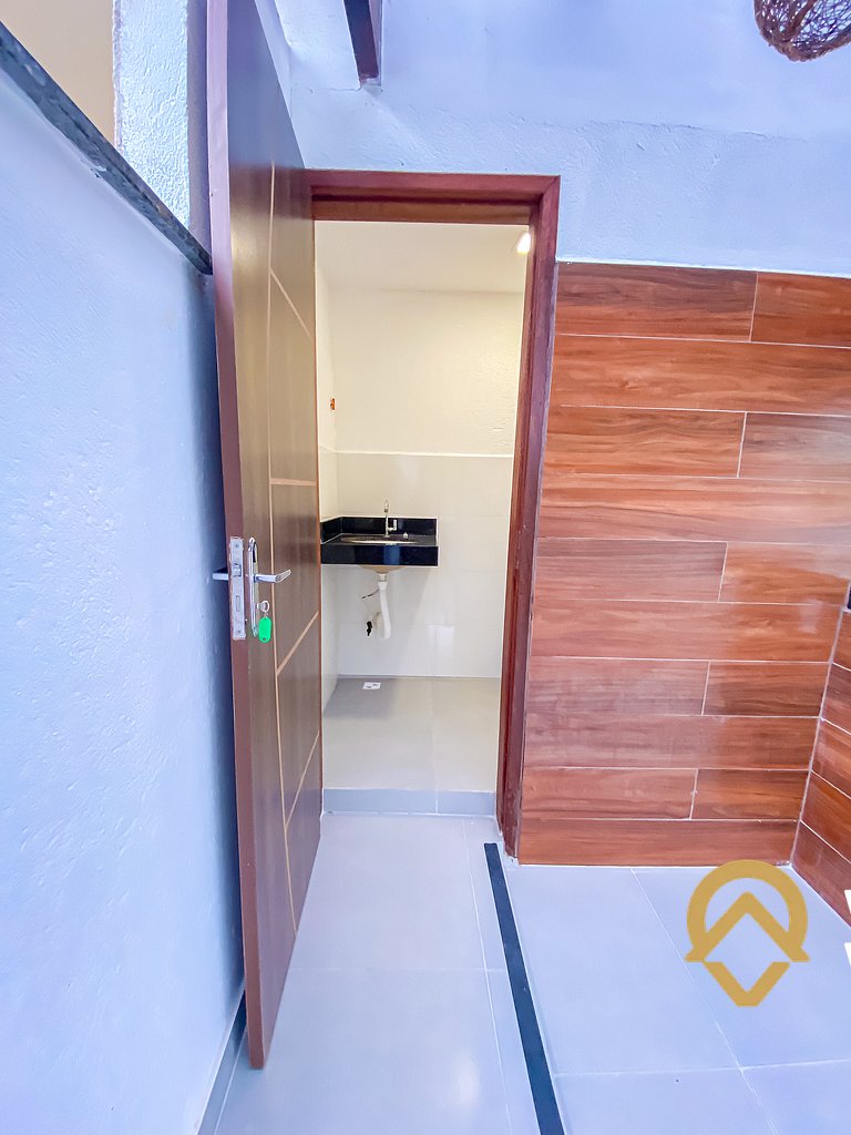 Aptos com 1 quarto, próximo a praia de Taperpuã, com 'àrea d