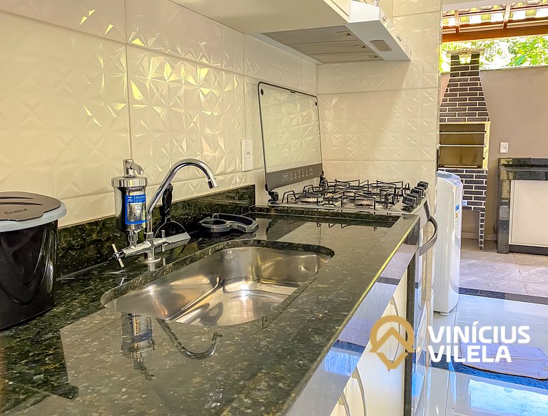 Casa 3 suítes, proximo a praia de Taperapuã.