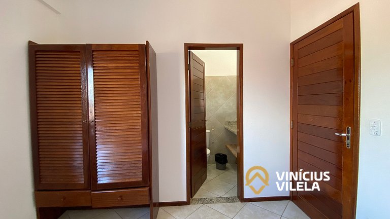 Apê com churrasqueira privativa, Praia de Taperpuã