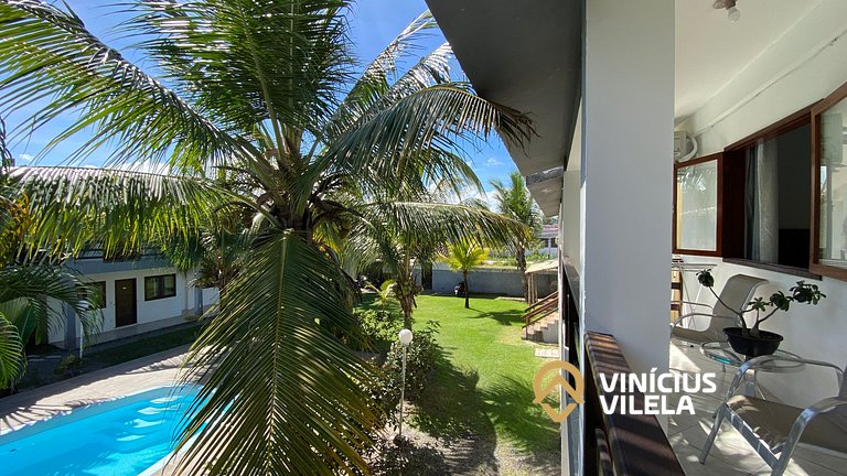 Apê com churrasqueira privativa, Praia de Taperpuã