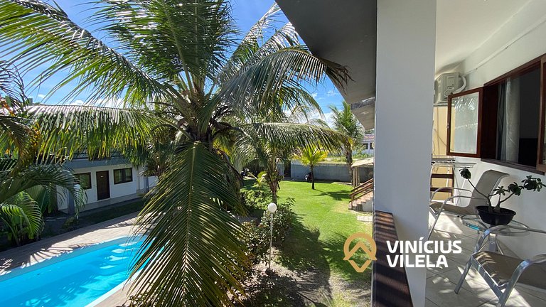 Apê com churrasqueira privativa, Praia de Taperpuã