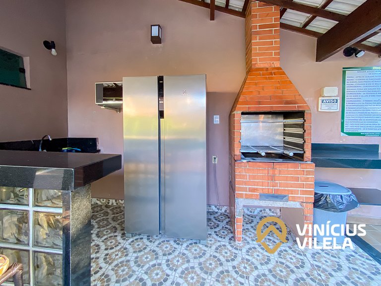 Apê Térreo com 3 quartos com ar condicionado, sala, cozinha