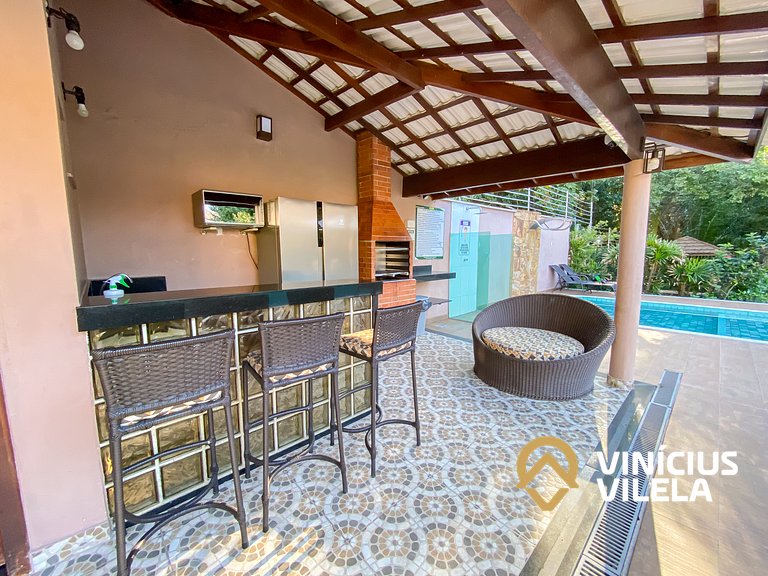 Apê Térreo com 3 quartos com ar condicionado, sala, cozinha