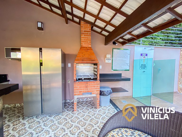 Apê Térreo com 3 quartos com ar condicionado, sala, cozinha
