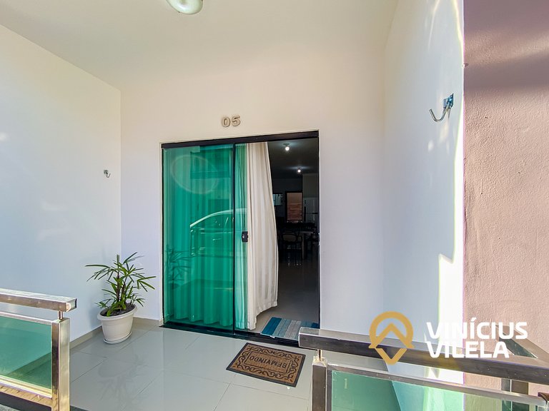 Apê Térreo 3/4 prox. a praia de Taperapuã