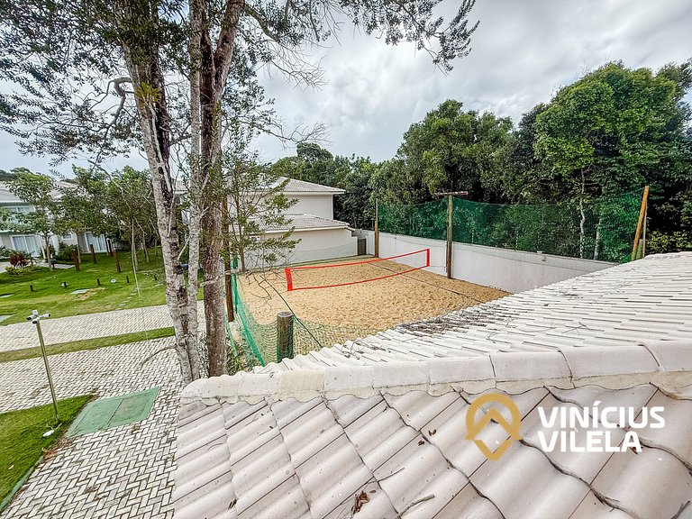 Casa com 3 suítes, sala climatizada, área gourmet privativa,