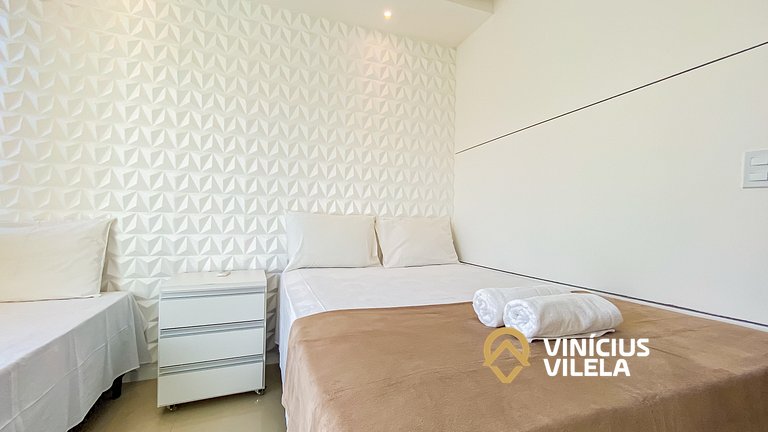 Casa 2 quartos a 80m da Praia de Taperapuã